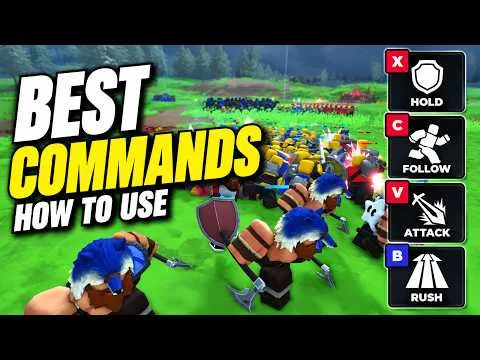 BEST COMMANDS & HOW TO USE THEM in COMMAND AN ARMY Roblox